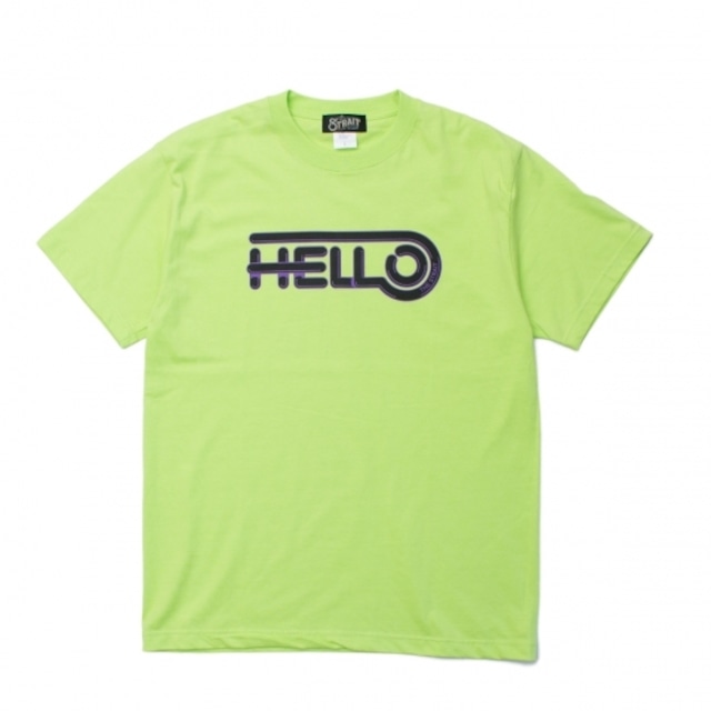 HELLO SS TEE #LIME