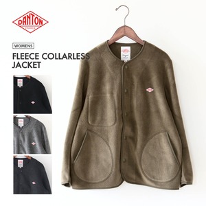 DANTON [ダントン] W FLEECE COLLARLESS JACKET [JD-8911] フリースカラーレスジャケット・フリースジャケット・アウター・防寒・レディース・女性用・LADY'S [2024AW]