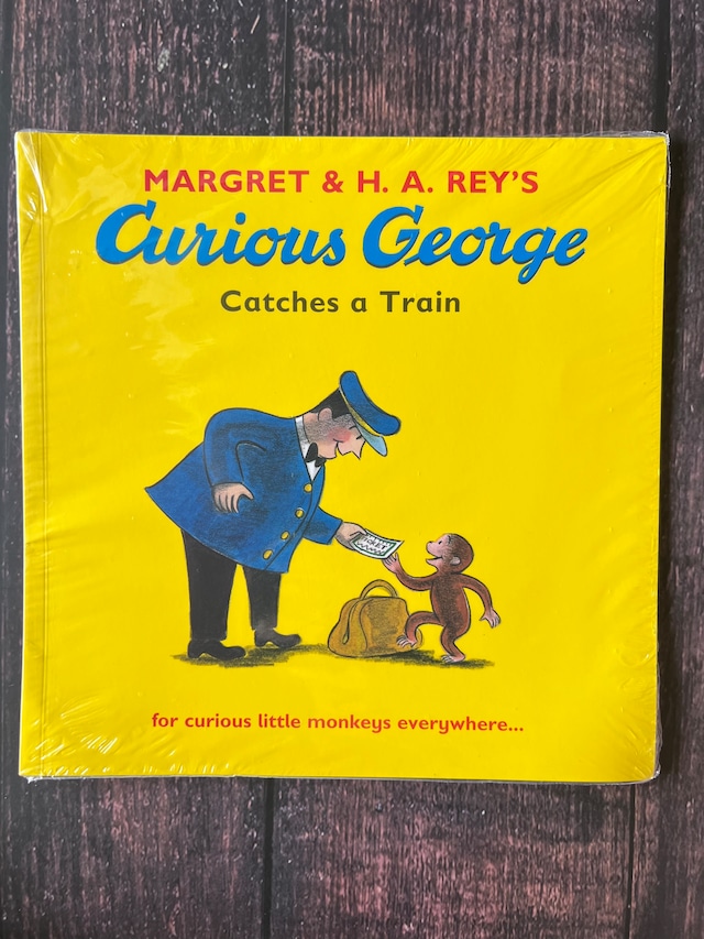【英語絵本】Curious George catches a Train