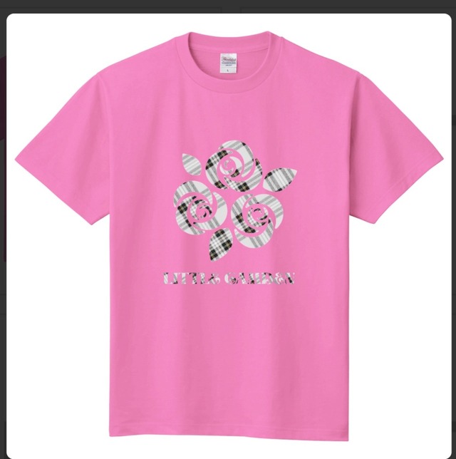 26AWバラロゴTシャツ・ピンク