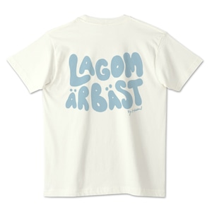 『LAGOM ÄR BÄST』オーガニックコットンTシャツ