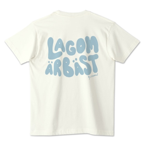 『LAGOM ÄR BÄST』オーガニックコットンTシャツ