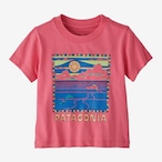 patagonia  BABY/TODDLER GRAPHIC T-SHIRT Summit Swell: Afternoon Pink