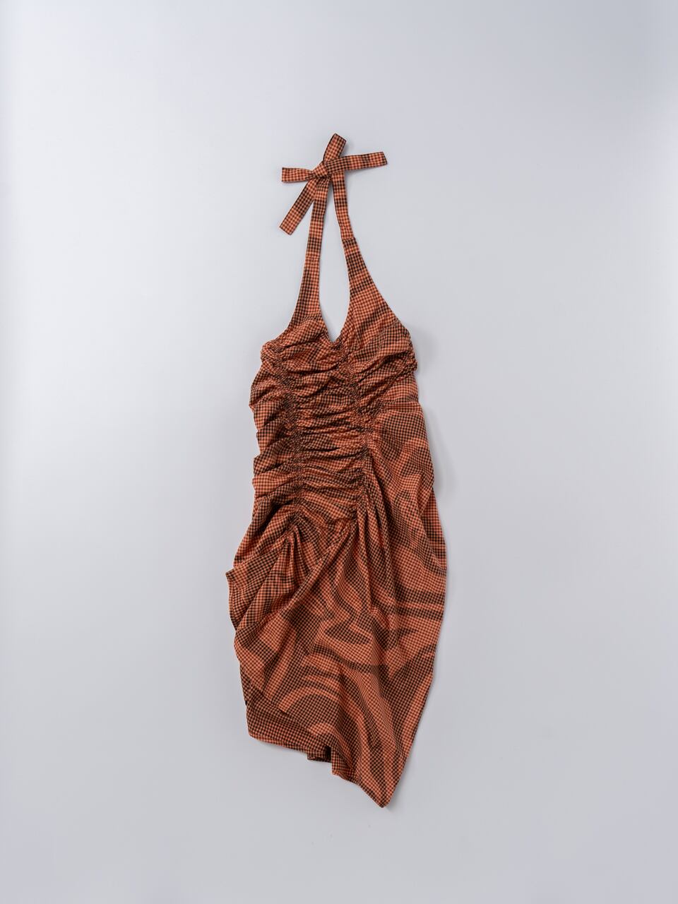 【SUKUHOME】SCRUNCH HALTER DRESS