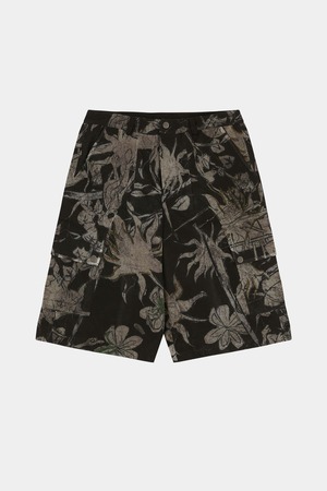[ANDERSSON BELL] FLOWER OVERLAY CARGO SHORTS apa902m(BLACK/BEIGE) 正規品 韓国ブランド 韓国通販 韓国代行 韓国ファッション ANDERSSONBELL アンダーソンベル 日本 店舗