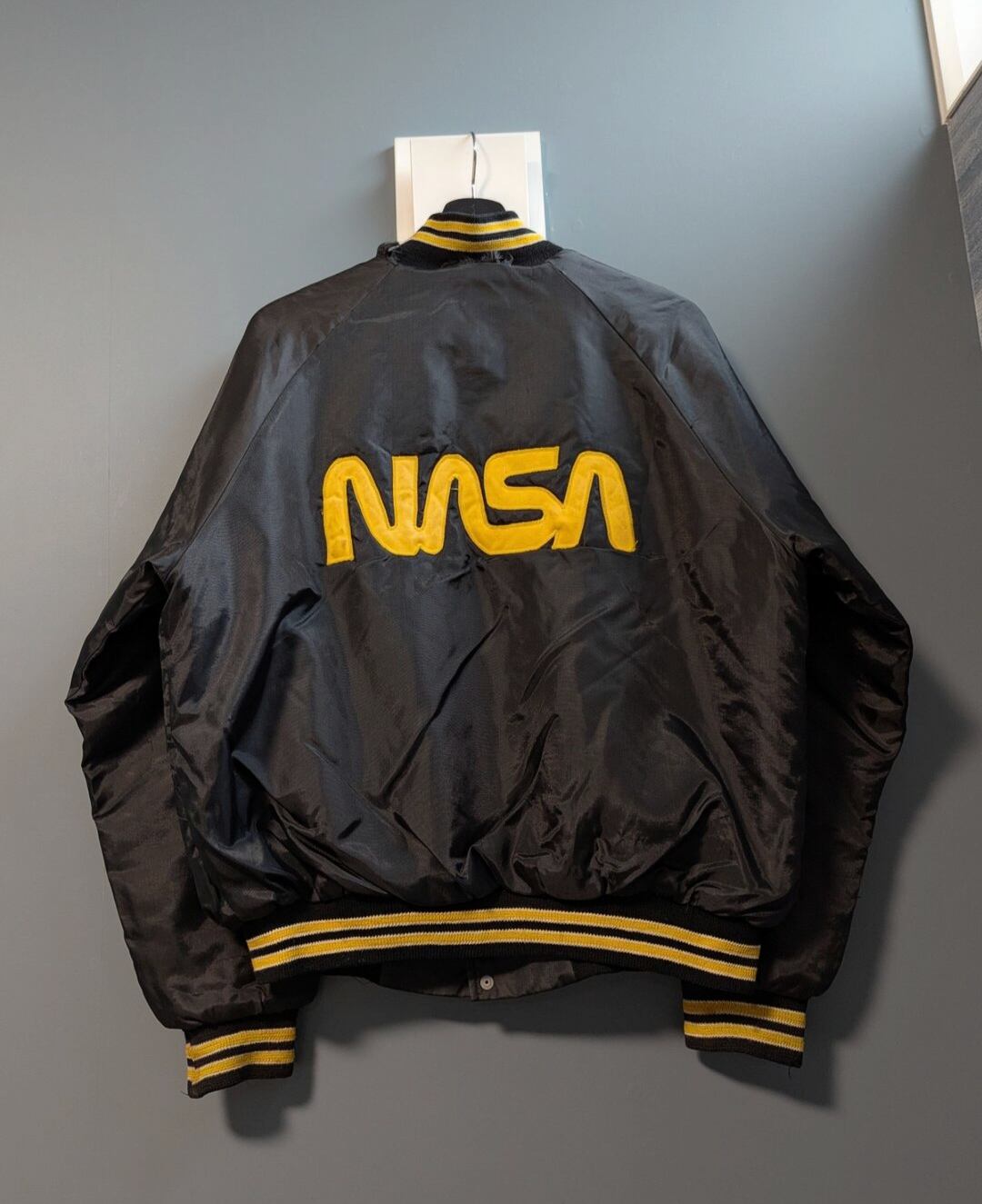 80s NASA embroidery nylon jaket 小岩店