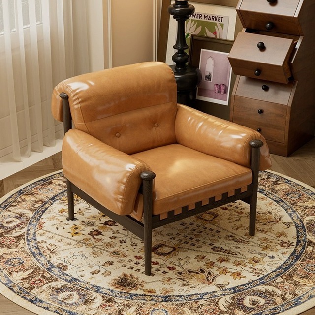 ソファ チェア シングル ラグジュアリー ヴィンテージ調 おしゃれ かわいい インテリア 北欧 一人掛け 椅子 座椅子 クラシカル 黒 ブラウン