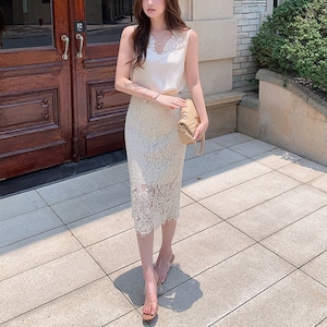 リュクスレースタイトスカート B74