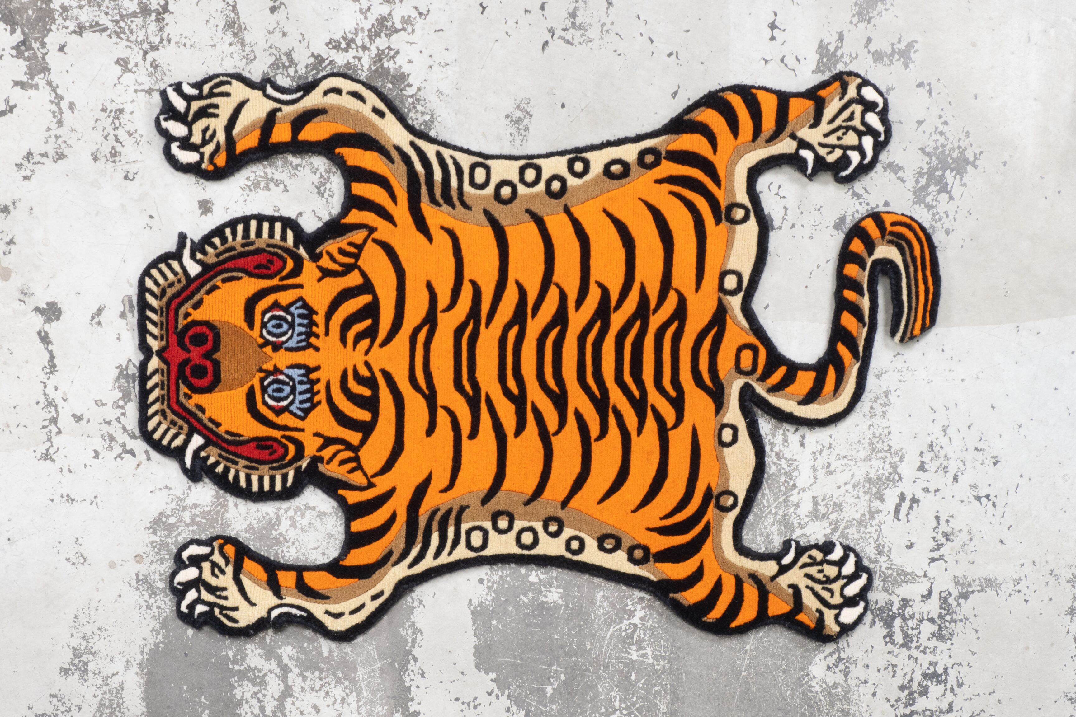 Tibetan Tiger Rug 《Sサイズ•ウール448》チベタンタイガーラグ