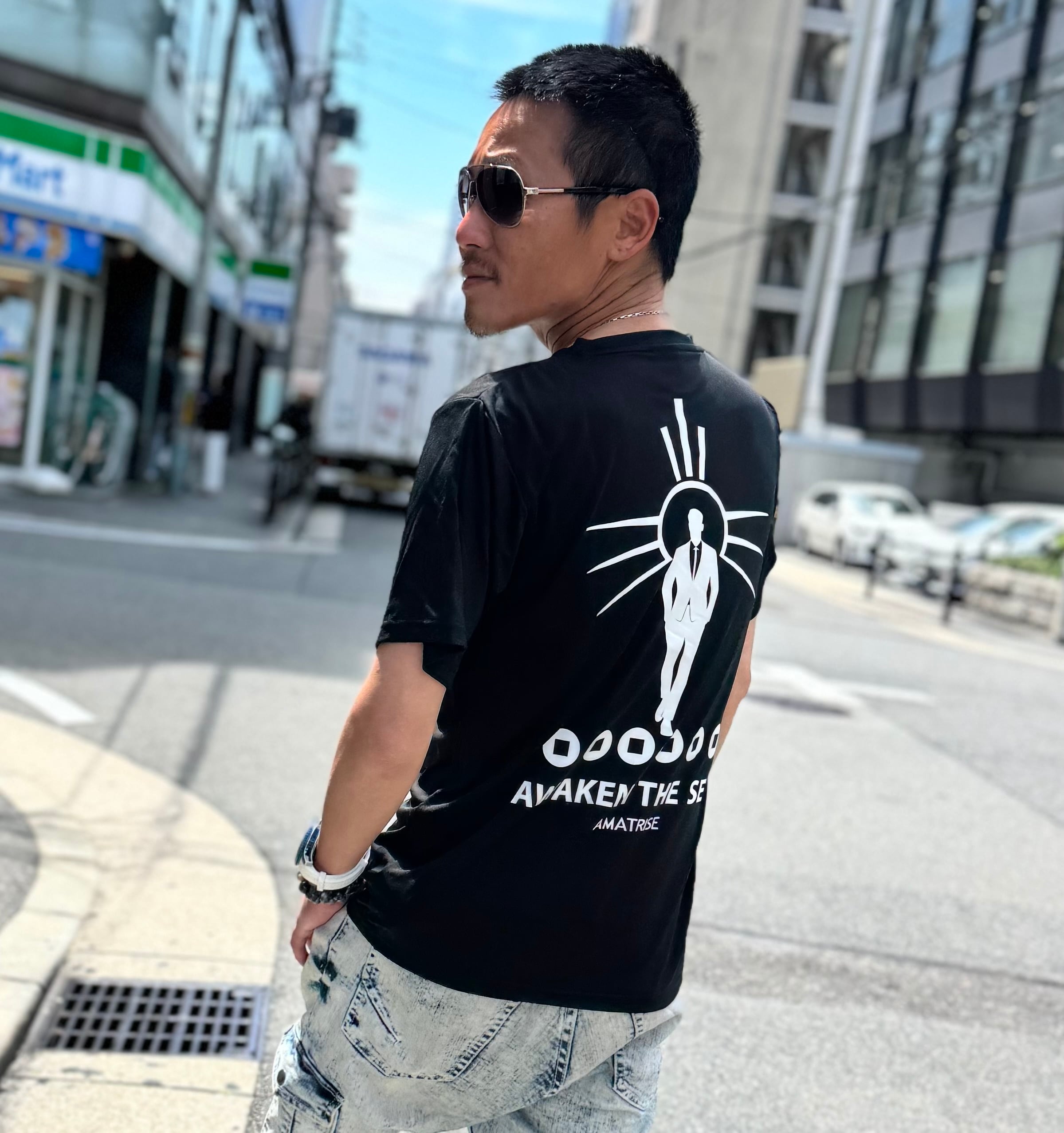 衣類等 Tシャツ ブラック AURORA AWAKEN（オーロラ・アウェイクン） | AMATRISE