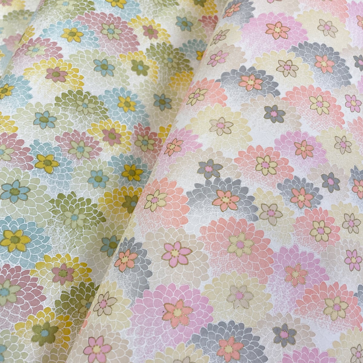 【ジモティー購入】和紙工芸品 淡い色彩の癒し 額付き エティモ ムラサキ クッショングリップ付きかぎ針セット