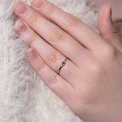 ベニトアイト リング 0.069ct pt900 D0.02ct