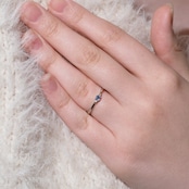 ベニトアイト リング 0.069ct pt900 D0.02ct