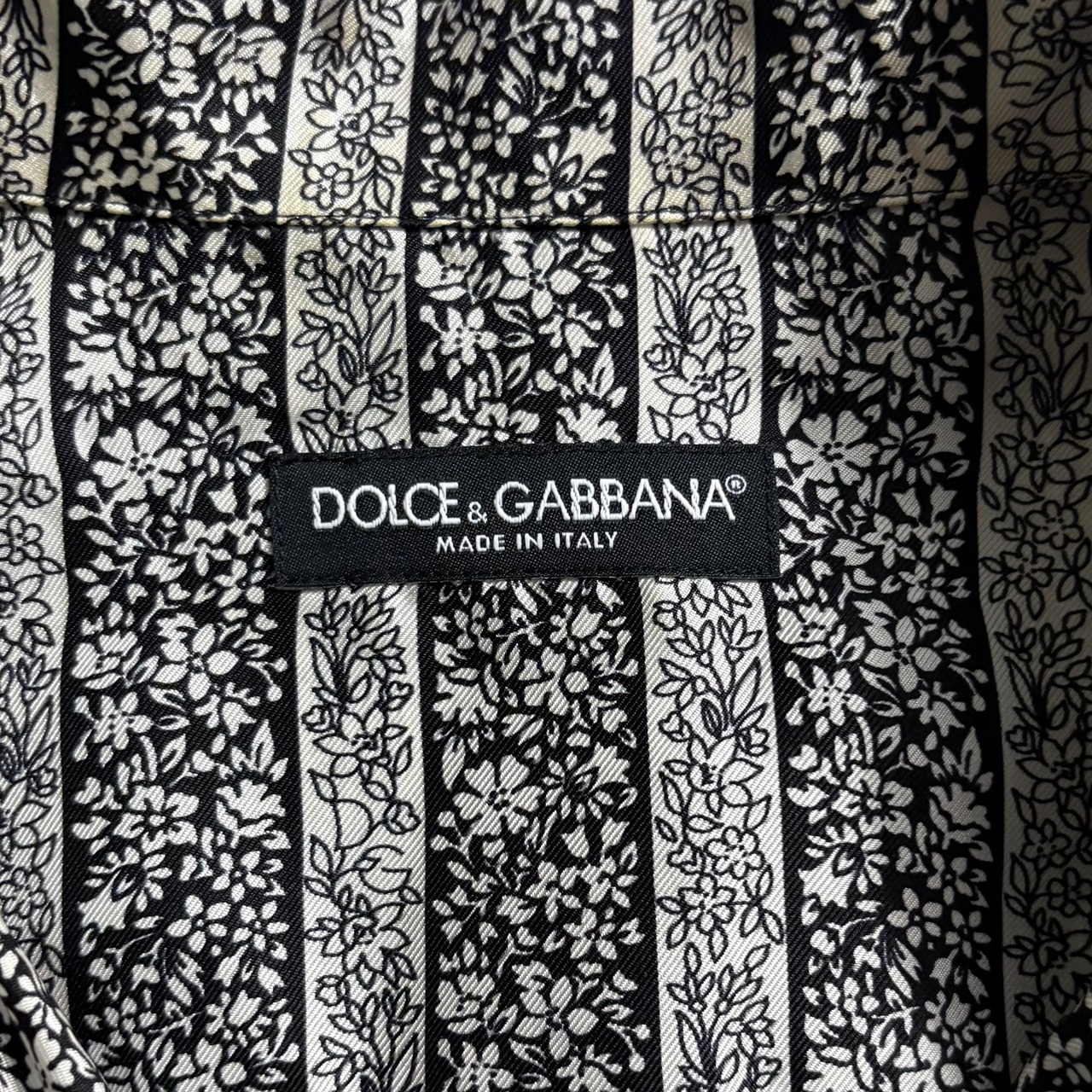 DOLCE&GABBANA silk pajama shirt