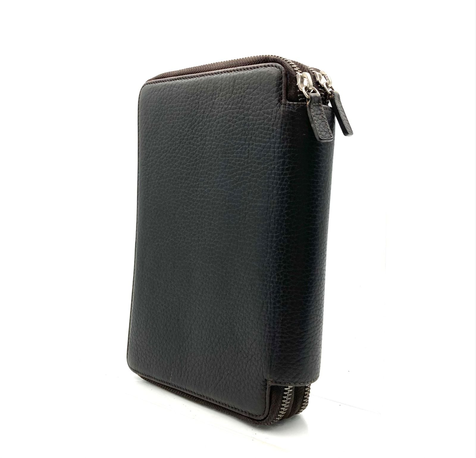 美品✨ダンヒル　長財布　オーガナイザー　D8　ラウンドジップ　レザー　PVC　黒 美品】ダンヒル 長財布 オーガナイザー ラウンドジップ レザー