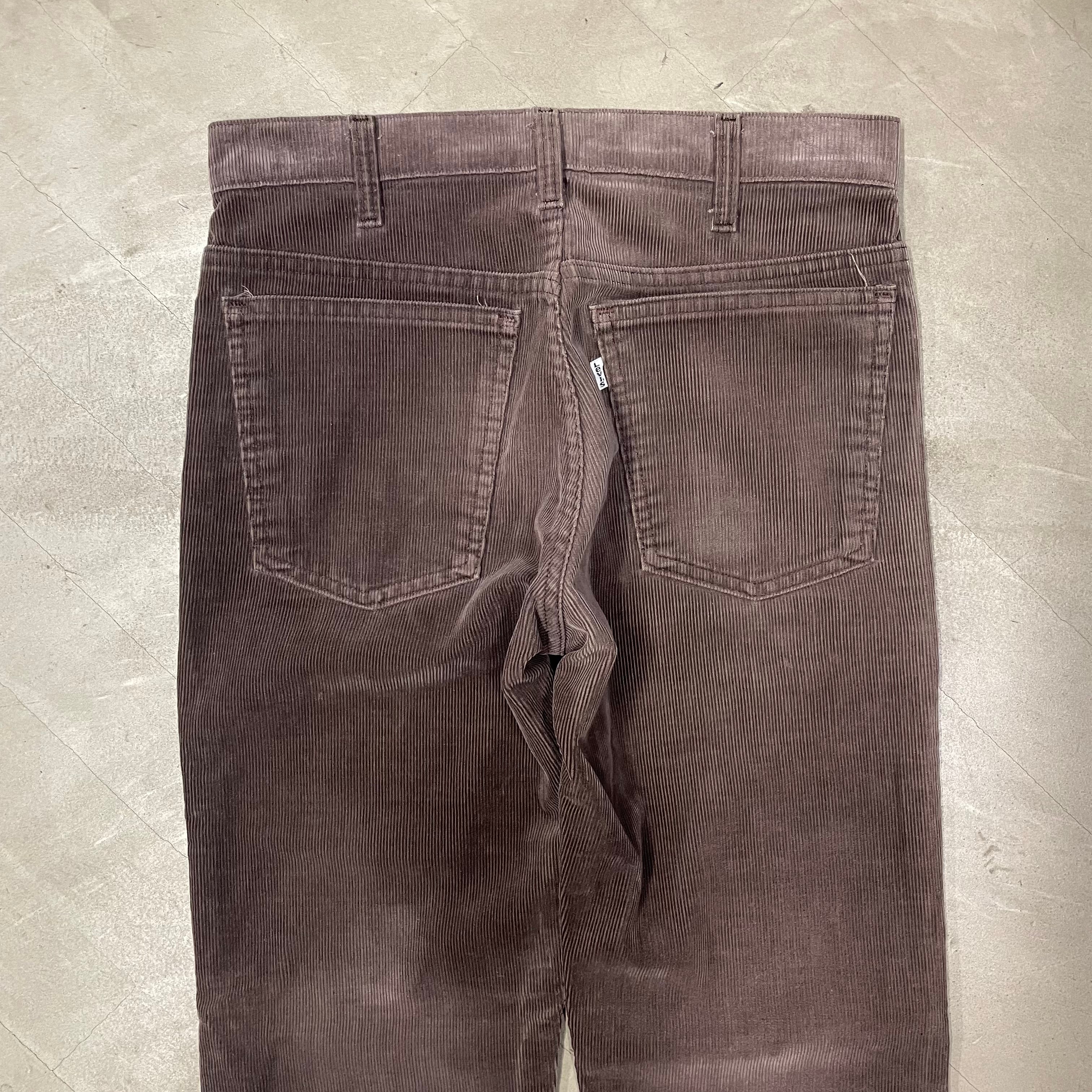 80s levi's 519 コーズ　コーデュロイ usa製　ダークブラウン 80s Levi's 519 コーデュロイパンツ USA リーバイス ブラウン