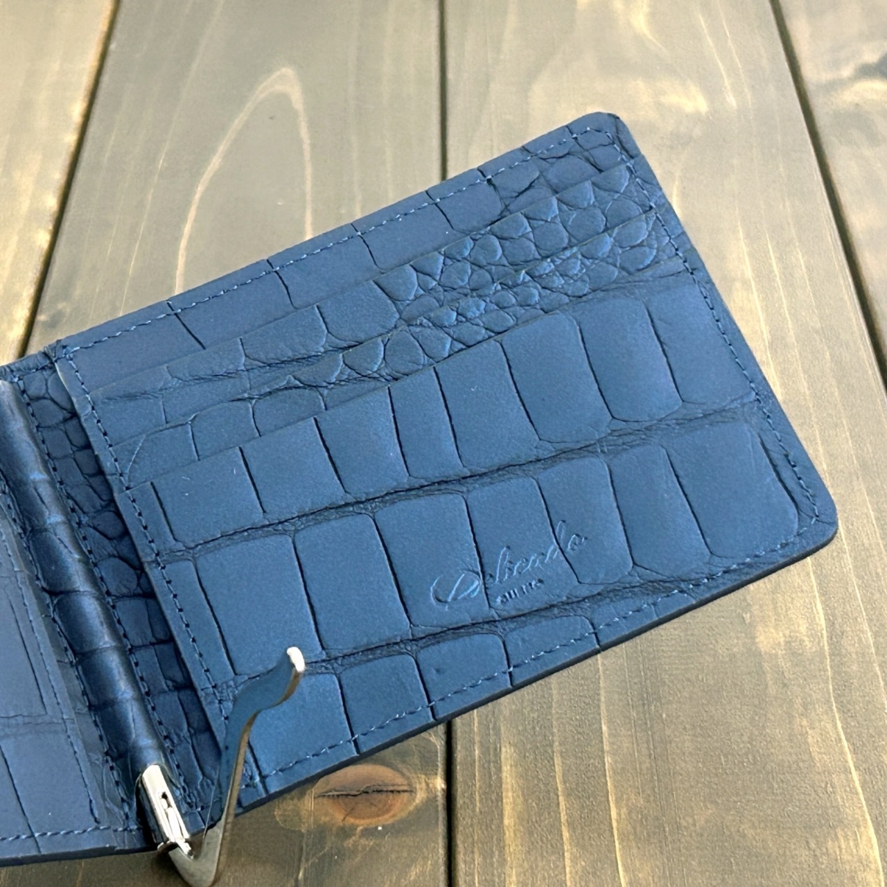 アリゲーター 無双 マネークリップ スチールブルー