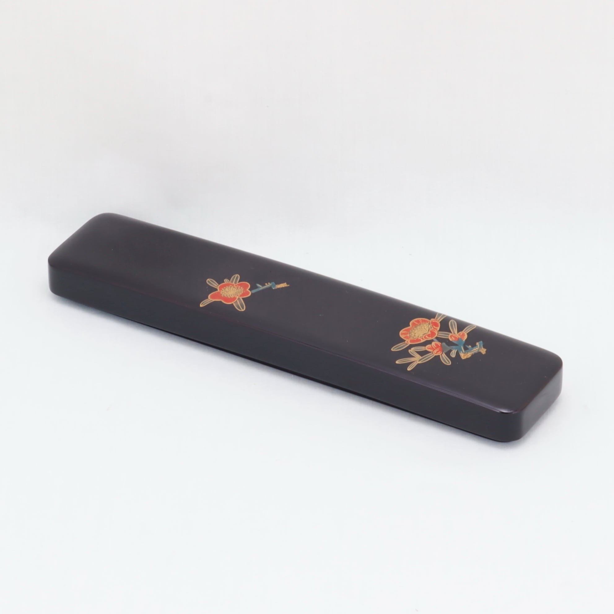 703-1 輪島塗 箸箱／黒塗／梅蒔絵 | 輪島塗 加藤漆器店 公式オンライン