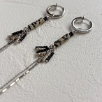 ミニスワッグ付き・ホリデージュエリー3点セット｜イヤーアクセ＆リング2点｜No.9