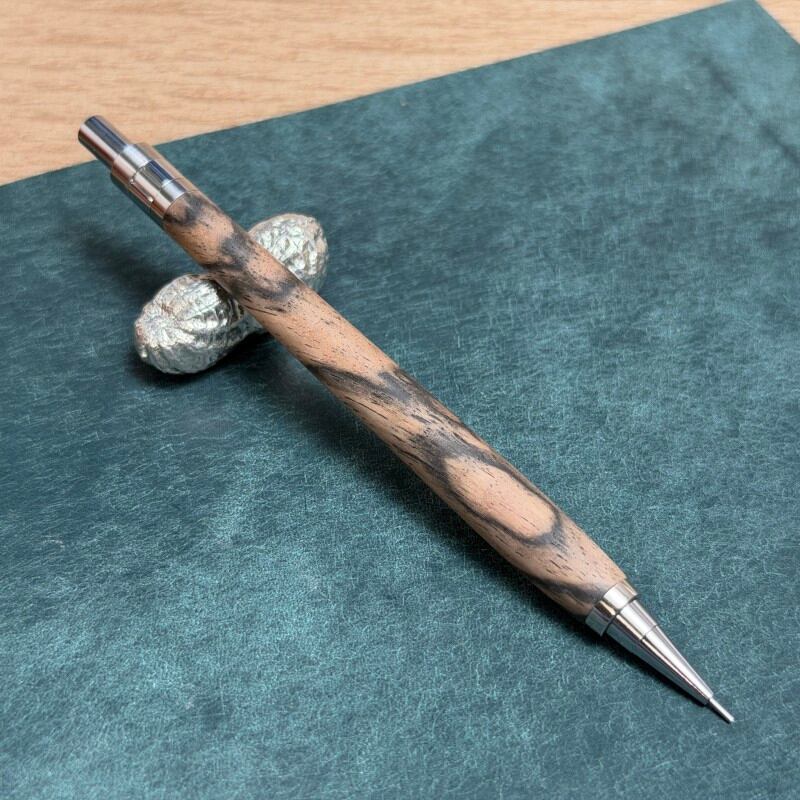 04963 黒柿孔雀杢 上杢 DM-1 シャープペンシル 0.5mm | クラフト工房