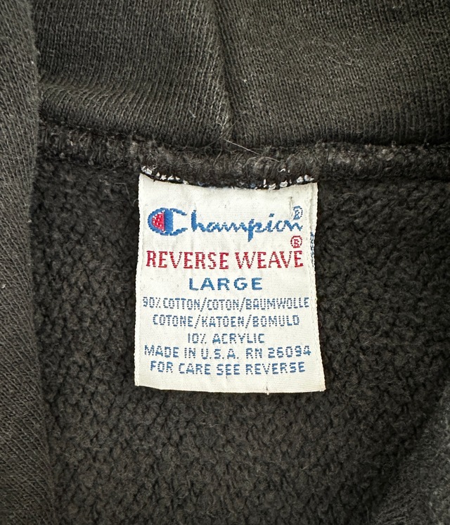 -Champion- Vintage 90s L Reverse Weave Hoodie made in USA