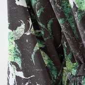 TRUBE 百合が揺れるプリーツワンピース【L~LL】ブラック