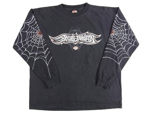 00's HARLEY DAVIDSON スパイダーウェブ 蜘蛛の巣 ヴィンテージ 00's HARLEY DAVIDSON スパイダーウェブ 蜘蛛の巣 ヴィンテージ
