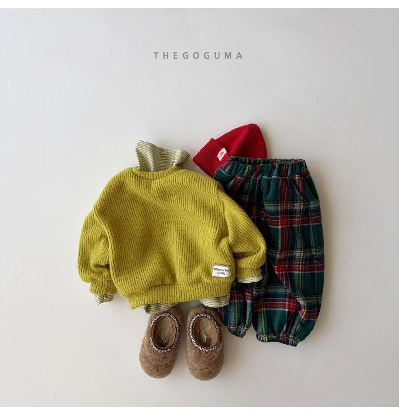 ザゴグマ / THE GOGUMA / チェックバルーンジョガーパンツ / 韓国子供服 / キッズ / 26winter〖取寄〗*XS~XL*