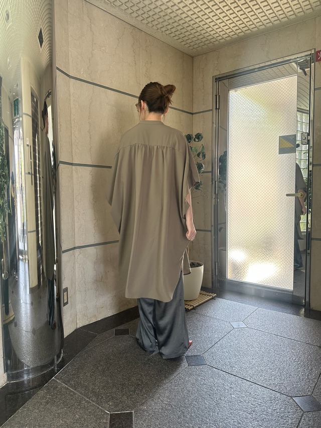 【Special order item】シルキージョーゼットロングシャツ