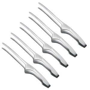【新着特価】トング 5本セット18-8ステンレス バーベキュー パスタ キャンプ 焼肉トング 調理用 食洗器対応