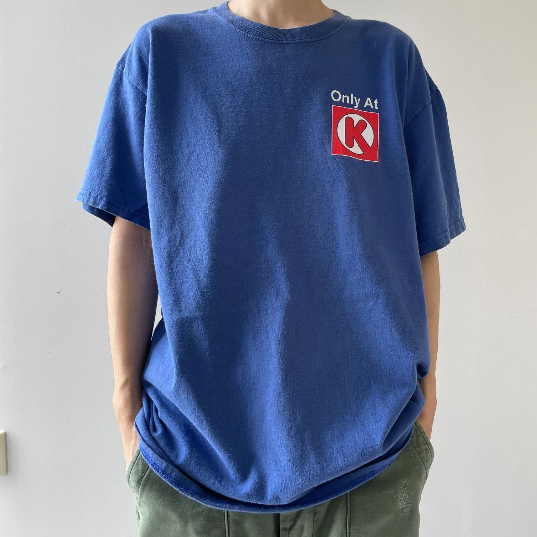 tGG81 90s Tシャツ サークルK コンビニ ドリンク プロモーションT