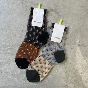 TRICOTÉ / dot shaggy  socks TR11SO019