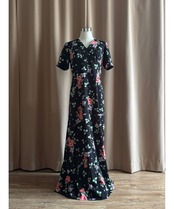 vintage floral import maxi dress-4650-4