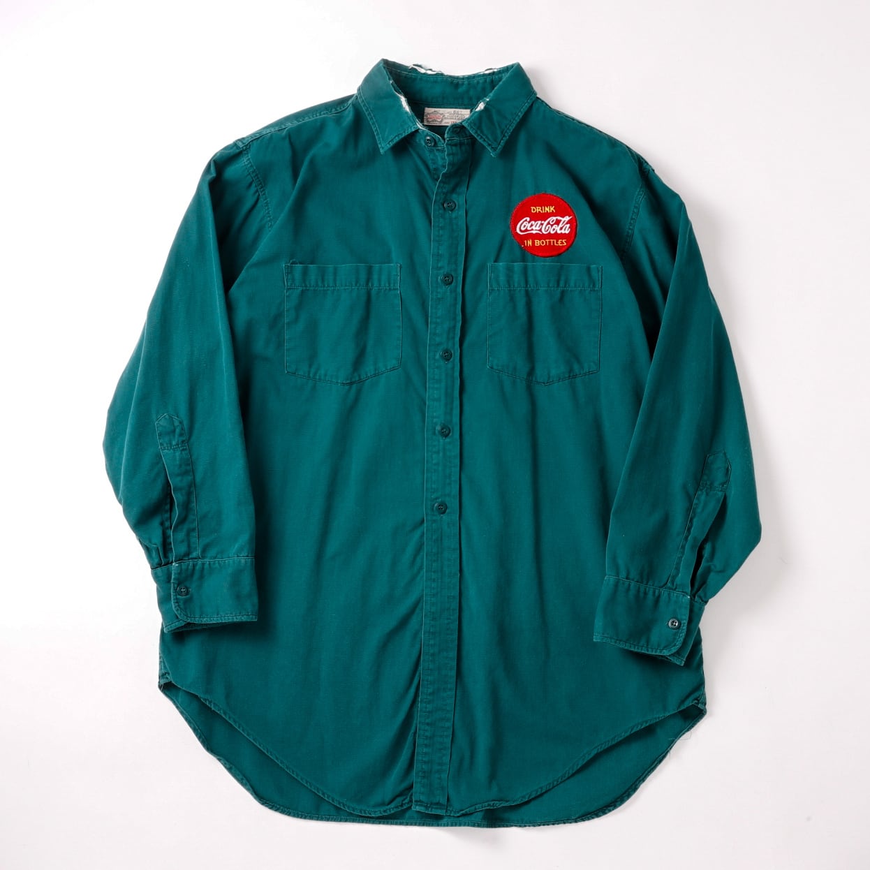逸品】50s Coca-Cola special vintage work cotton green big size