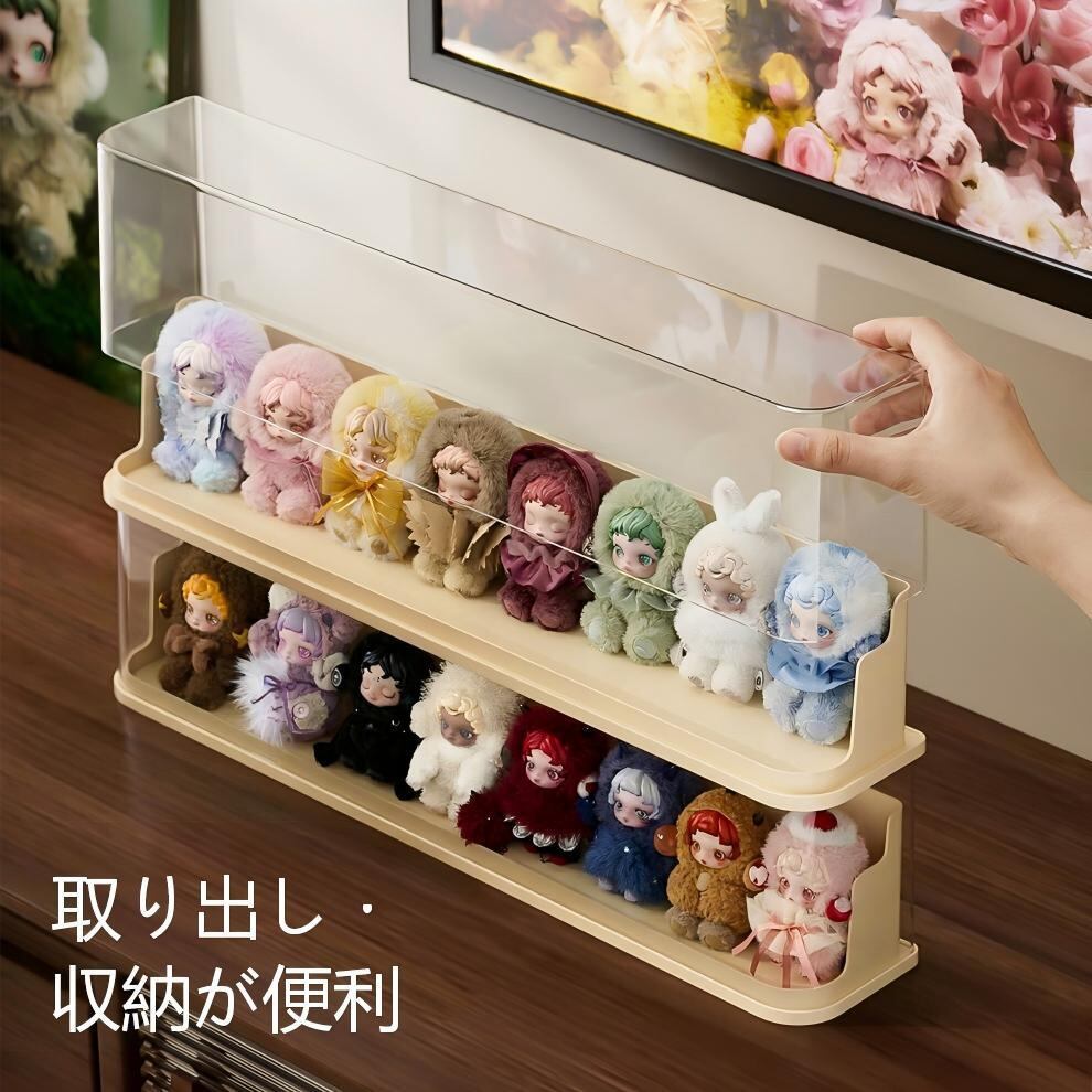 Labubu1-4世代/18cm以下対応 透明 アクリル ディスプレイケース 防塵