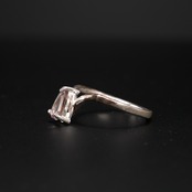 【１点もの】ゲーサイトインアメシスト 四分一銀リング#13