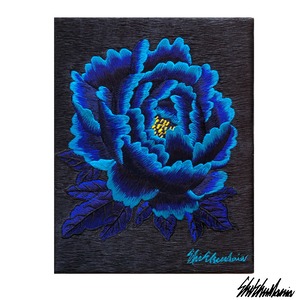 青牡丹白塩ビステッカー