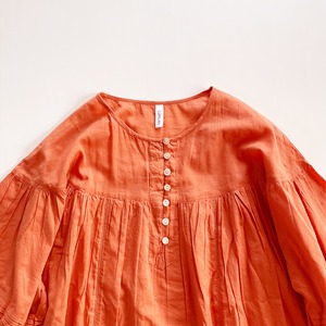 Apricot tiered dress