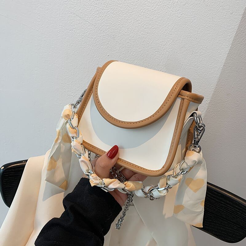 サマーチェーン 夏物 スクウェア メッセンジャーバッグ 手作りハンドバック49990252045