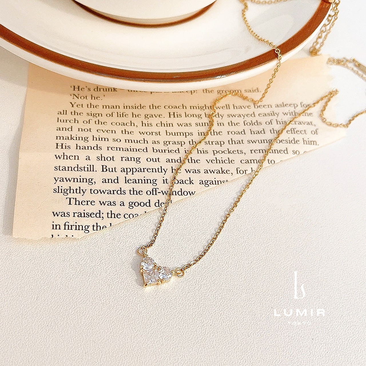 フェミニンハートネックレス