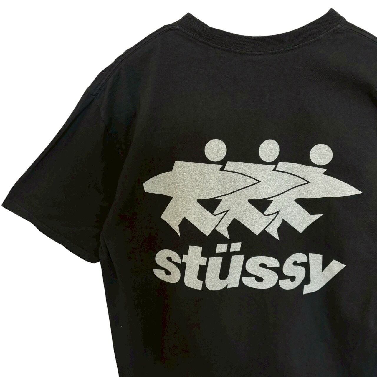 stussy ステューシー Tシャツ M バックロゴ プリント サーフマン