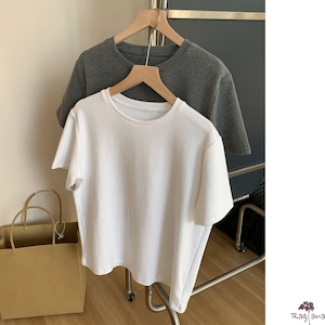 シンプル カジュアル Tシャツ 3col M 10759