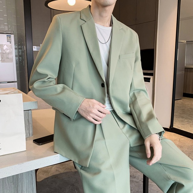 韓国風　カジュアルスーツ　ツーピース　４カラー　A1587