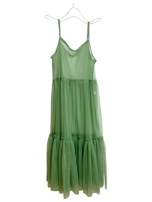 【solmu】tulle onepiece（green）120cm ver