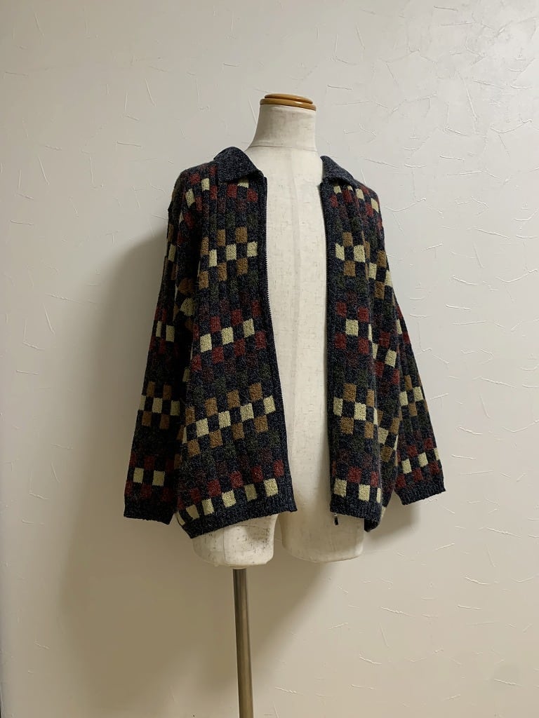 1990's Knitting Pattern Zip-Up Knit Jacket