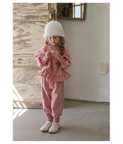韓国子供服 / 26winter / puella FLO / オリーブパンツ / キッズ / 冬服 *90~140*