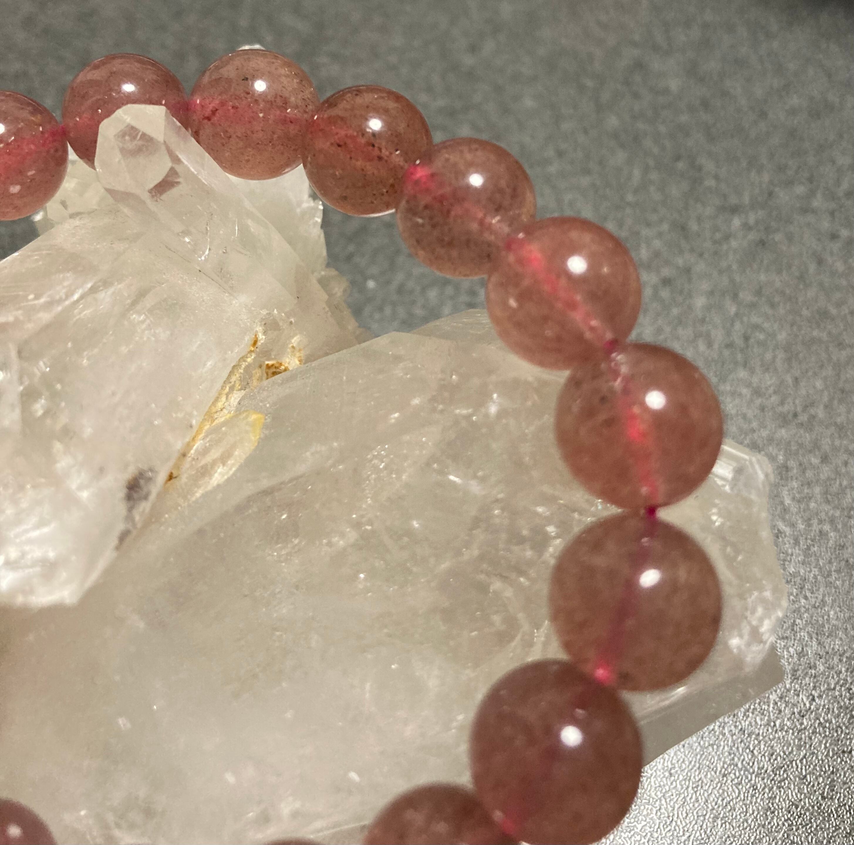 ♢1点のみ♢【天然石/樹脂粘土】ピンクグレイ薔薇ブーケ×ピンク