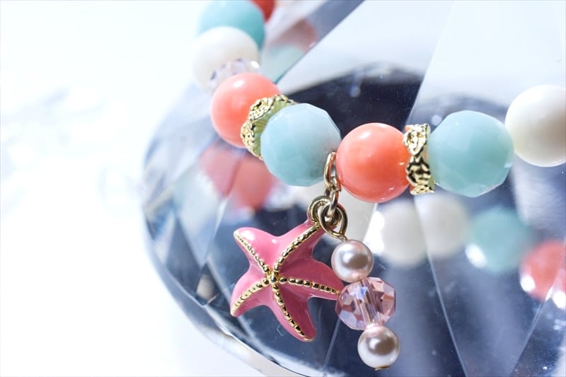 アマゾナイト＆Coral sea stone【パワーストーンブレスレット 】 - 画像3