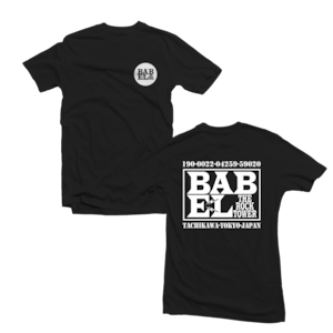 BABELロゴTシャツ　黒