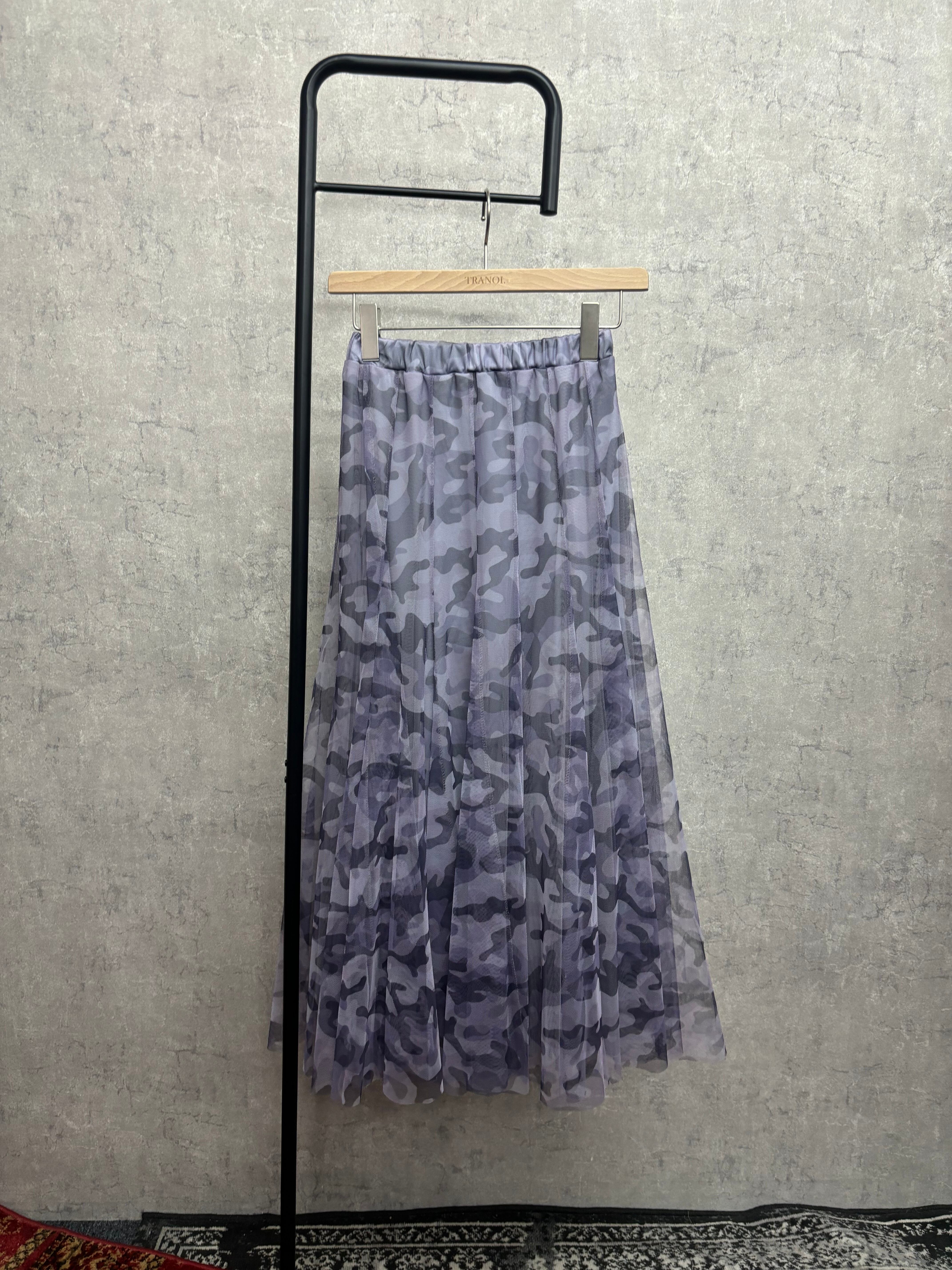 カモフラチュールスカート 182R516 | TRANOI.offical STORE